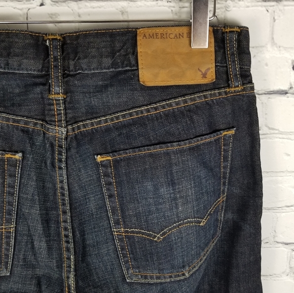 AMERICAN EAGLE | Low Rise Bootcut dark wash jeans - Picture 1 of 8